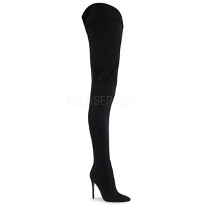 Suede Crotch Heel Thigh High Boots
